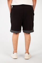 Men's Milton Basic Big Size Short Modern Design With A Side Text Print