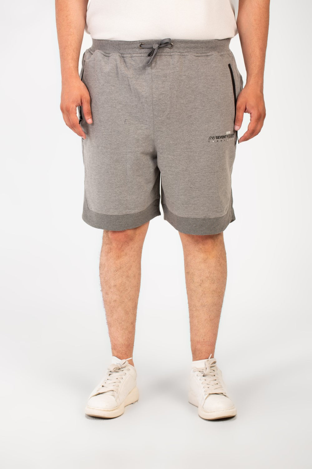 Men's Milton Basic Big Size Short Modern Design With A Side Text Print