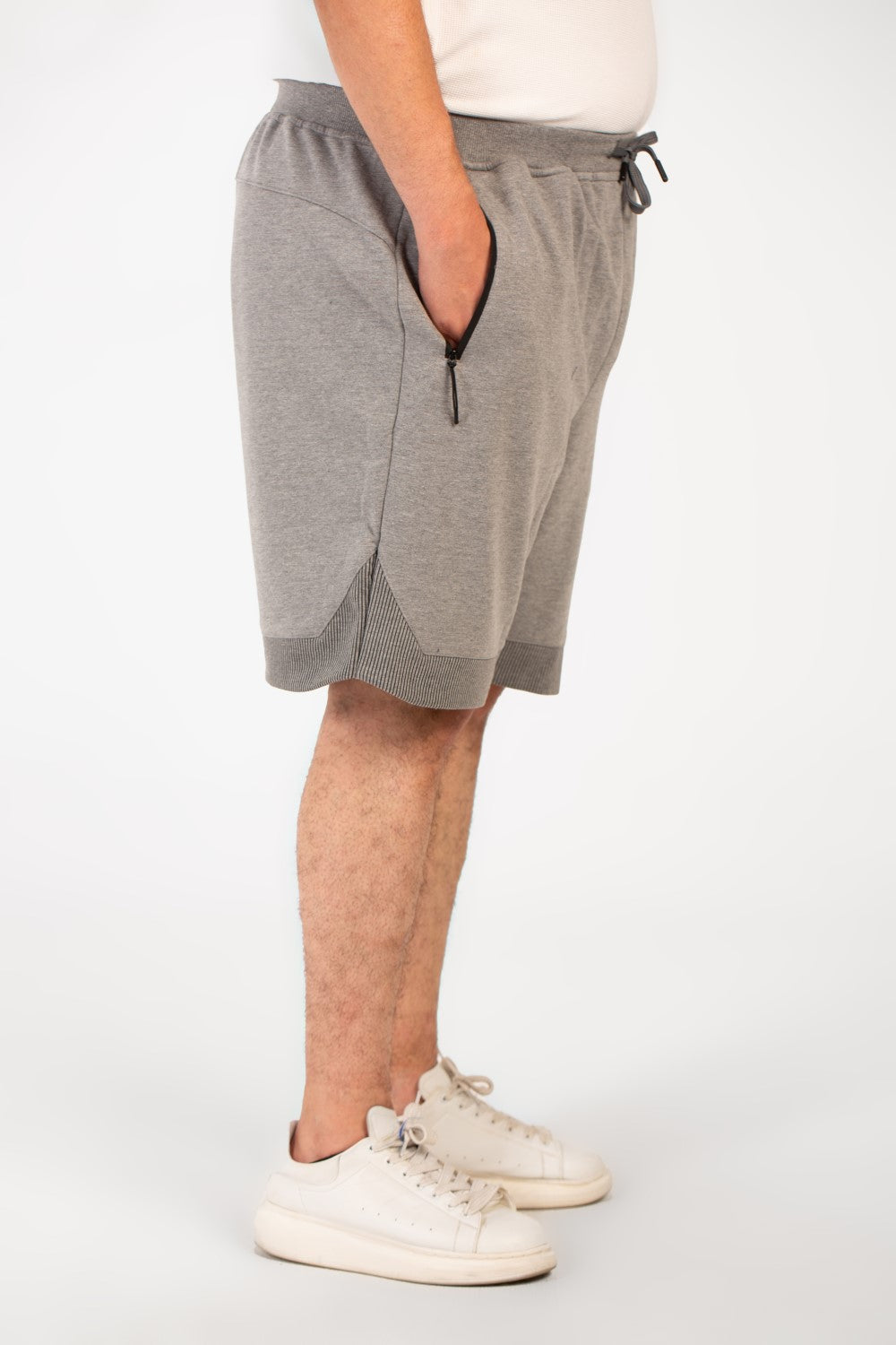 Men's Milton Basic Big Size Short Modern Design With A Side Text Print