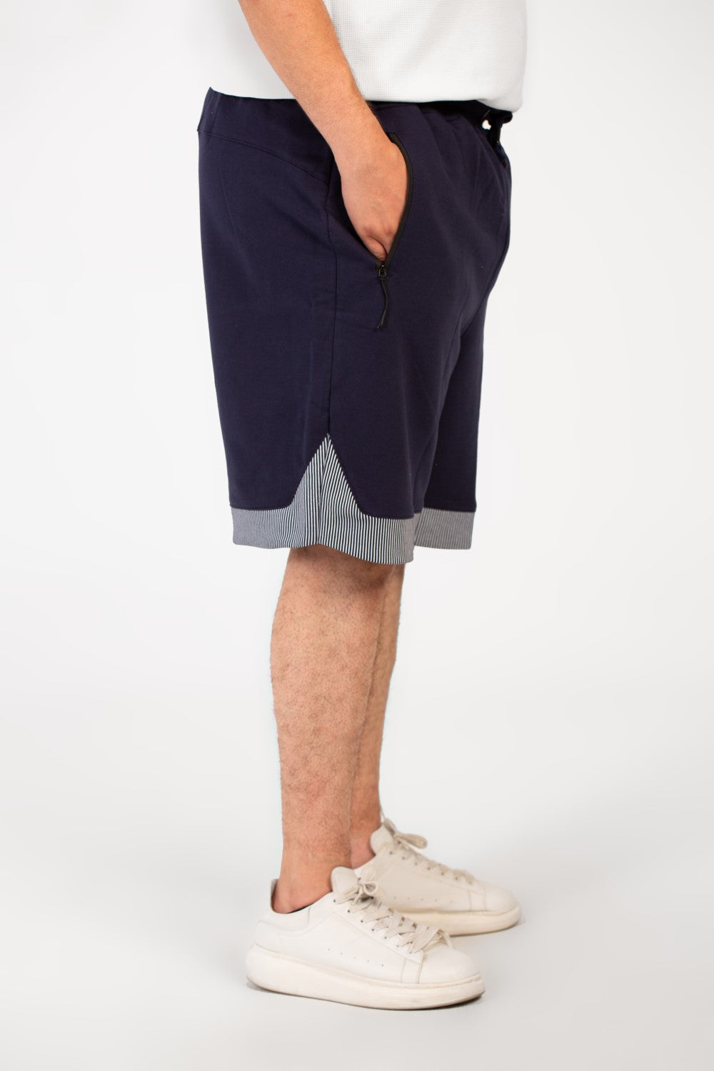 Men's Milton Basic Big Size Short Modern Design With A Side Text Print