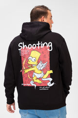 Men's Big size Hoodie With Graphic Print And Front Pocket