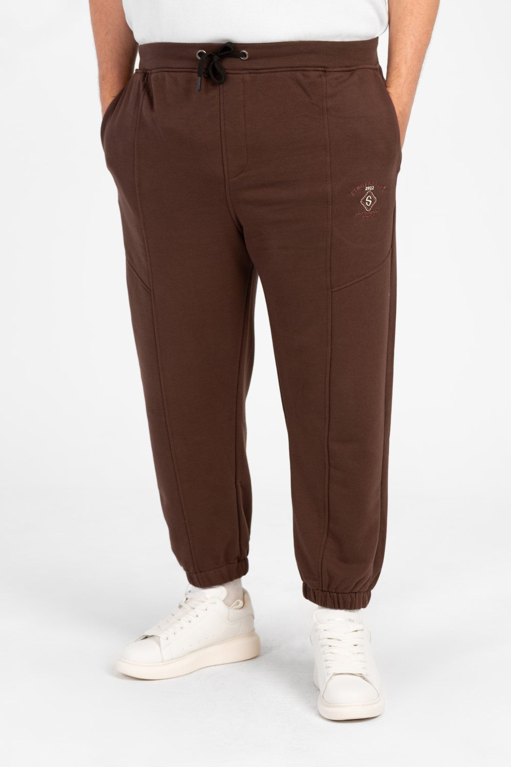 Men's Big Size Melton Basic Sweatpants With Side Pockets