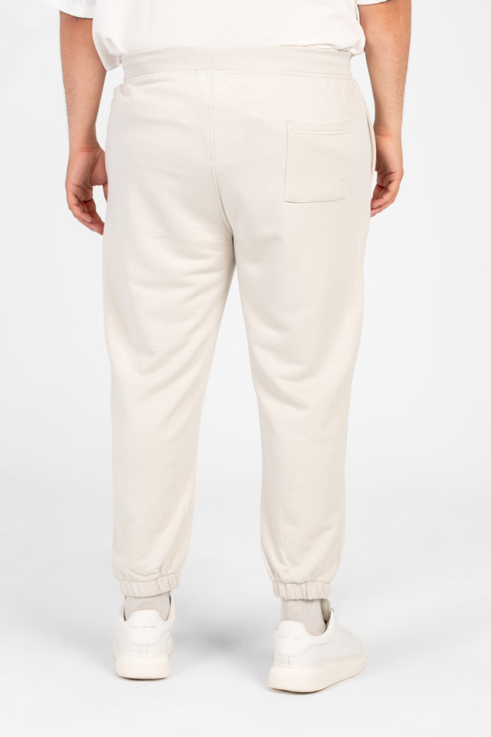 Men's Big Size Melton Basic Sweatpants With Side Pockets