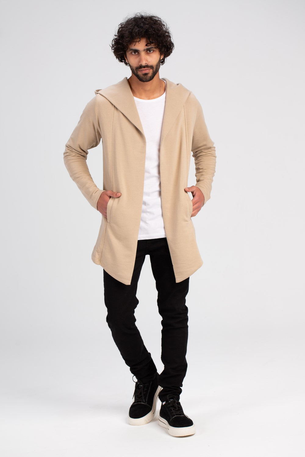 Men's Cardigan Long Sleeve Hooded Regular Fit Sweatshirt