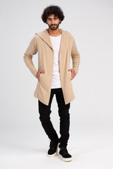 Men's Cardigan Long Sleeve Hooded Regular Fit Sweatshirt