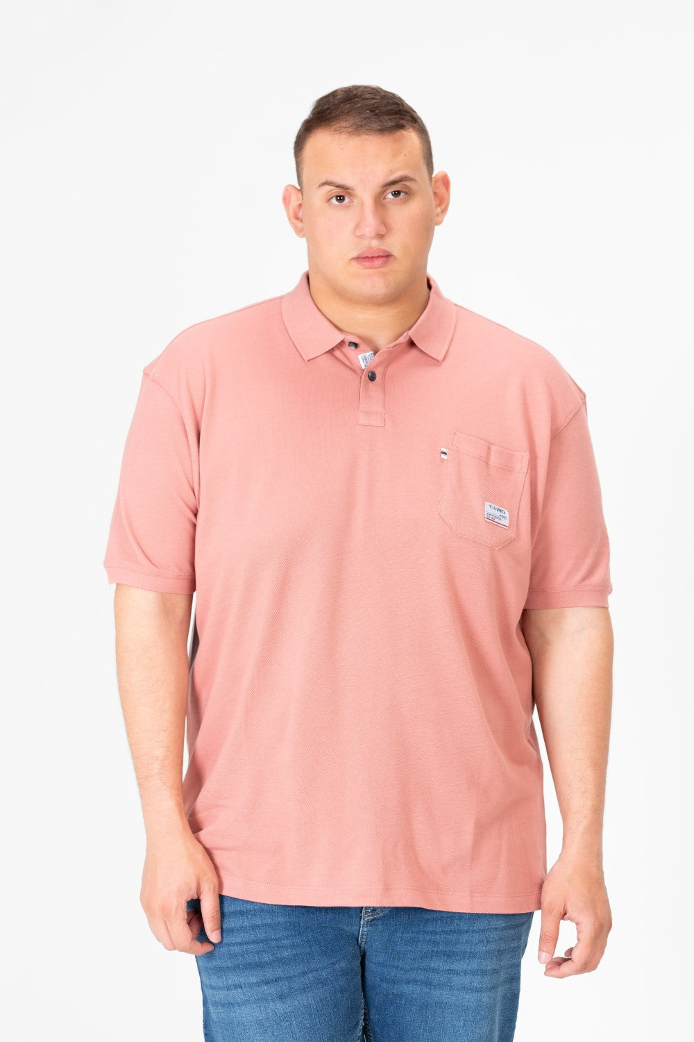 Men's Big Size Polo Half Sleeve T-Shirt with Front Pocket
