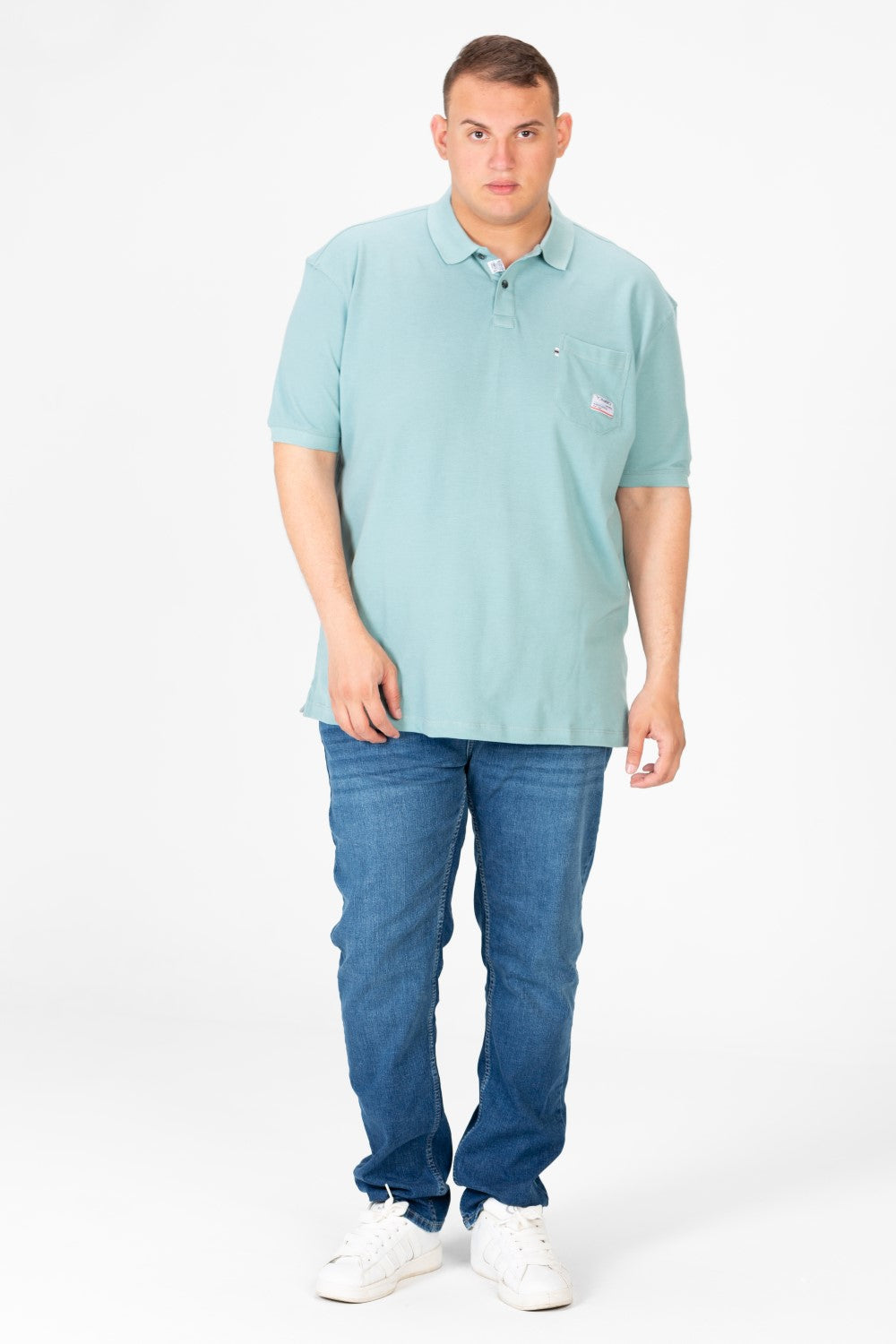 Men's Big Size Polo Half Sleeve T-Shirt with Front Pocket