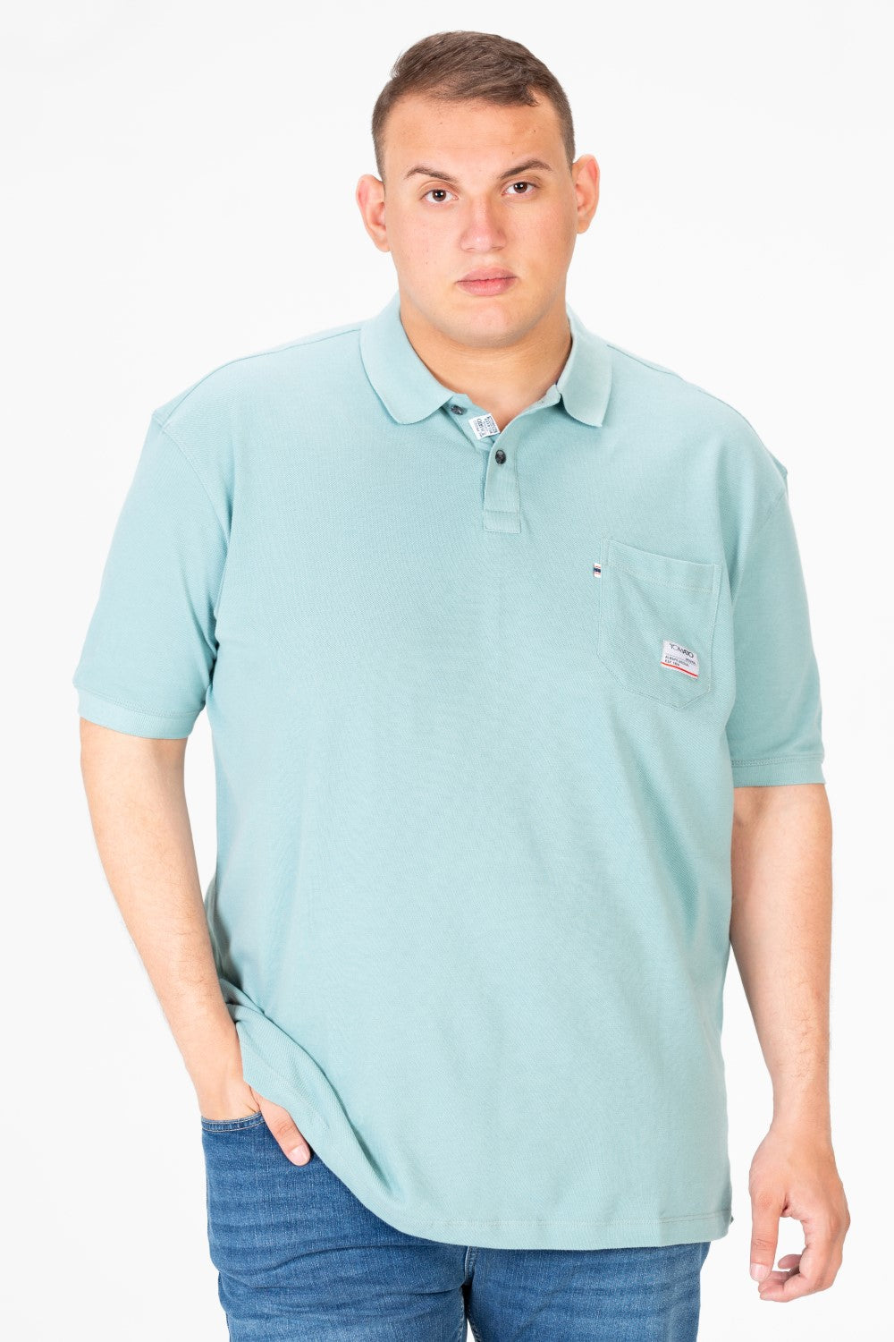 Men's Big Size Polo Half Sleeve T-Shirt with Front Pocket