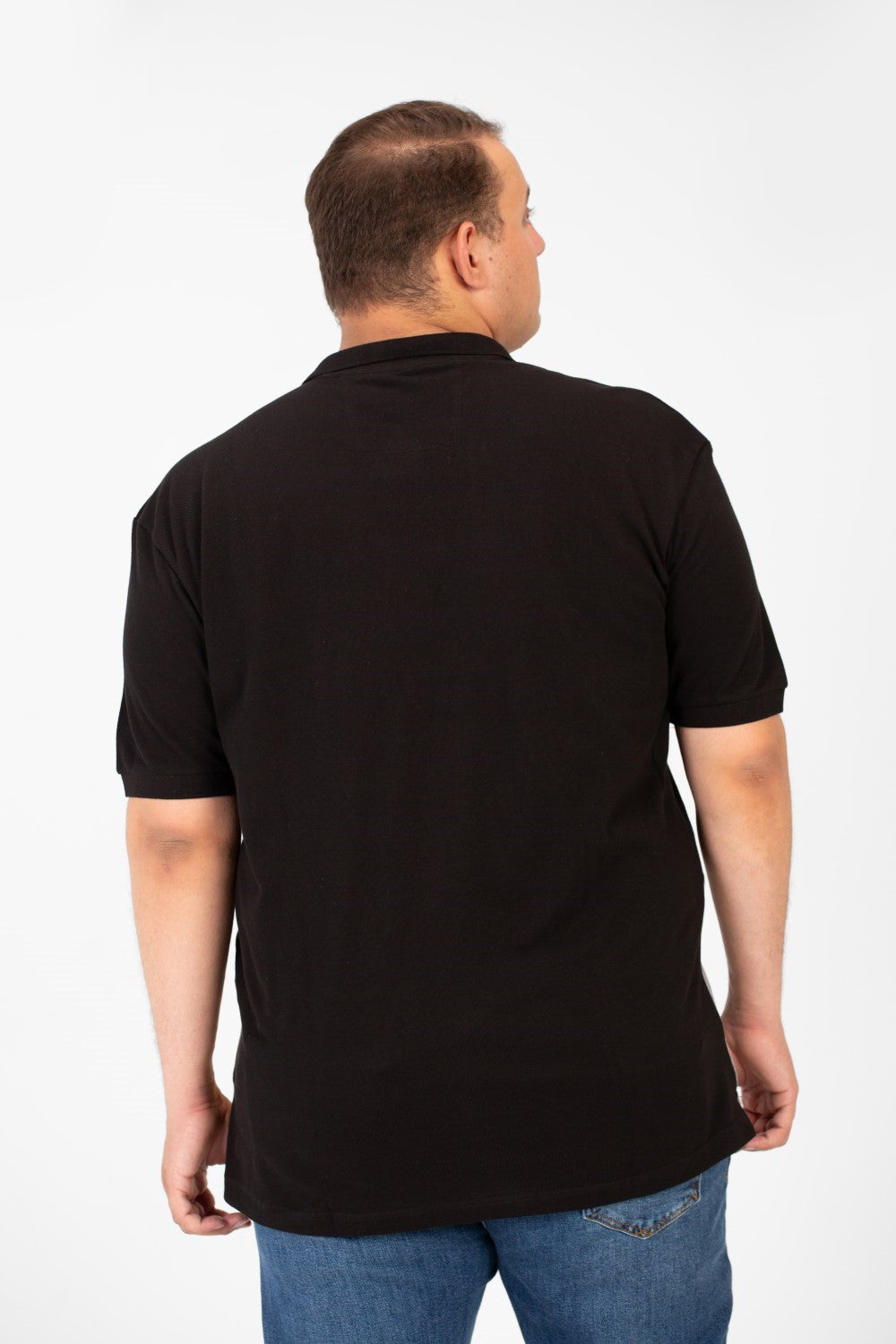 Men's Big Size Tomato Polo Short Sleeves T-Shirt With Front Colors Print