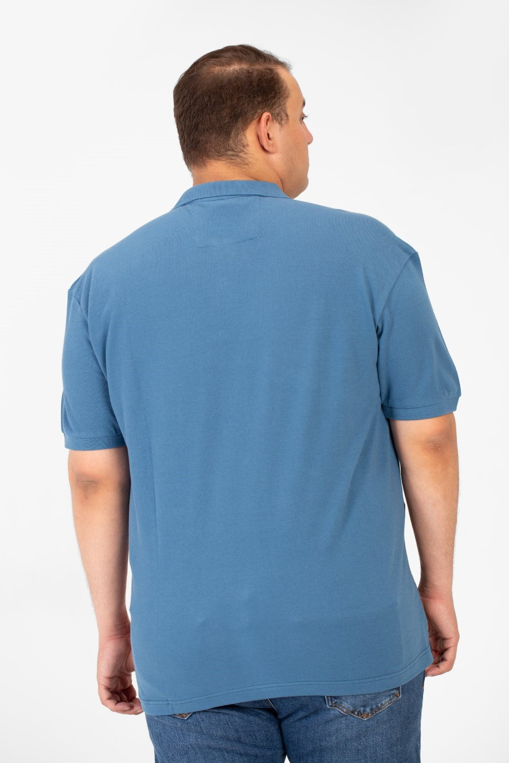 Men's Big Size Tomato Polo Short Sleeves T-Shirt With Front Colors Print