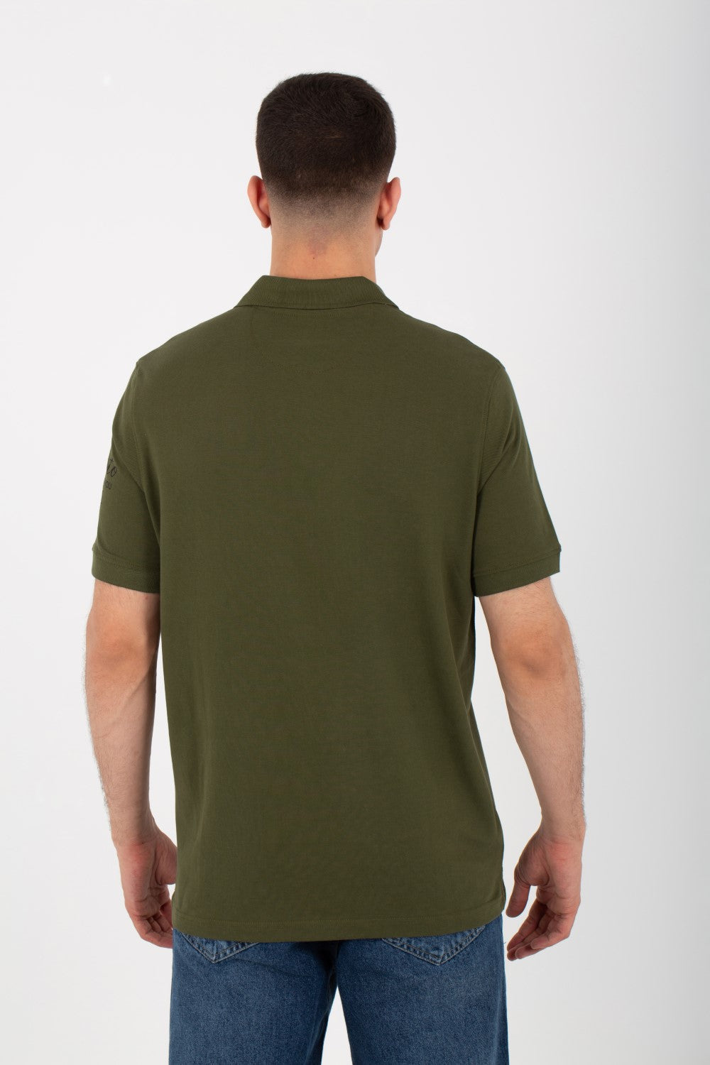 Men's Polo Printed Comfortable T-shirt With Collar And Short Sleeves