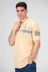 Mens Slim Fit Polo T-Shirt With Round Neck And Short Sleeves