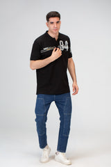 Mens Slim Fit Polo T-Shirt With Round Neck And Short Sleeves
