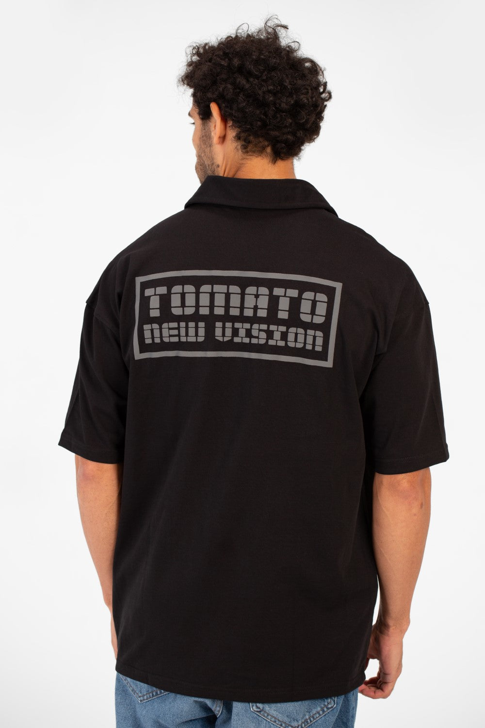 Men's Tomato Bolivar Print Polo T-Shirt Regular Fit Half Sleeve