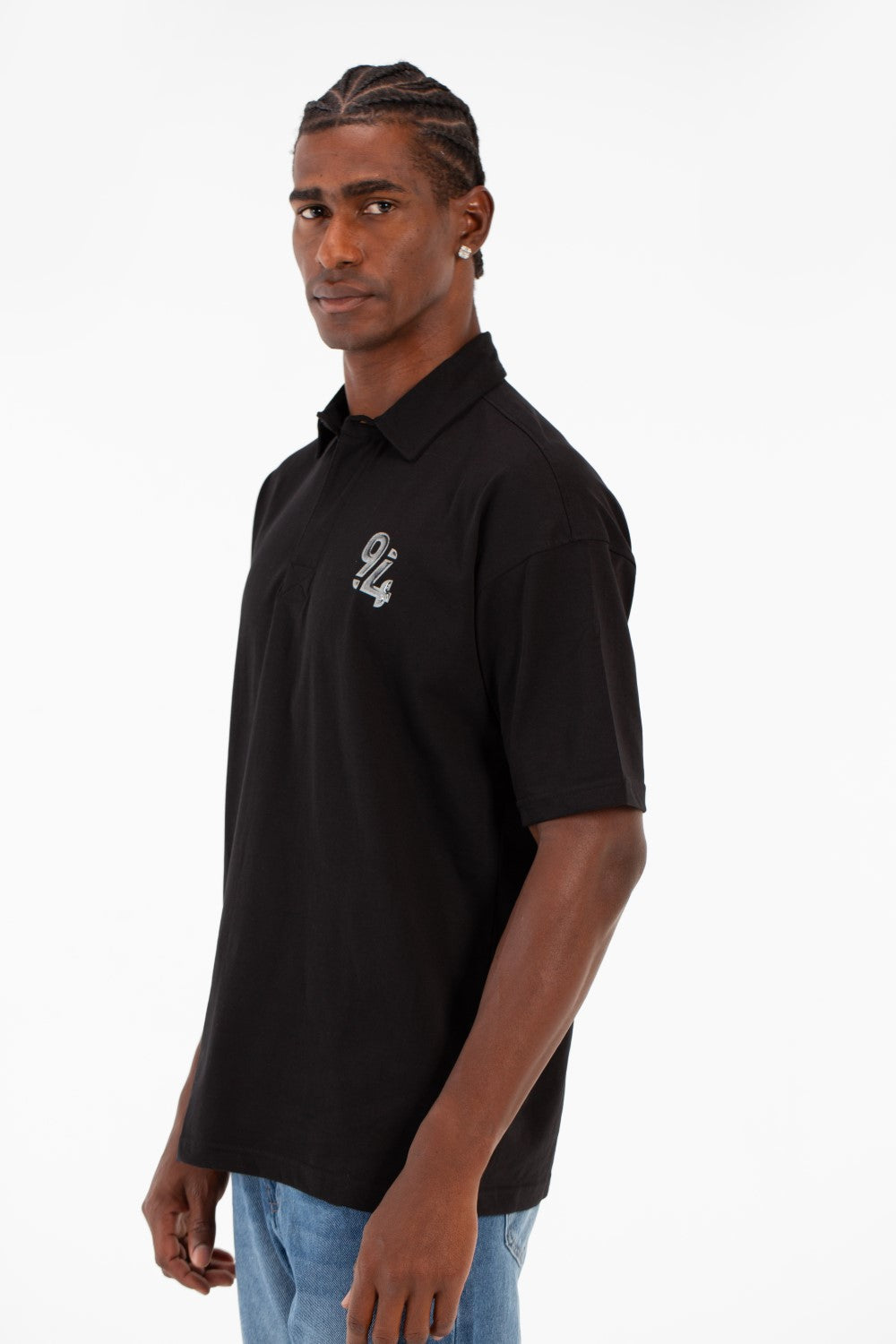 Men's Tomato Regular Fit Polo T-Shirt With Front Numbers Print Bolivar