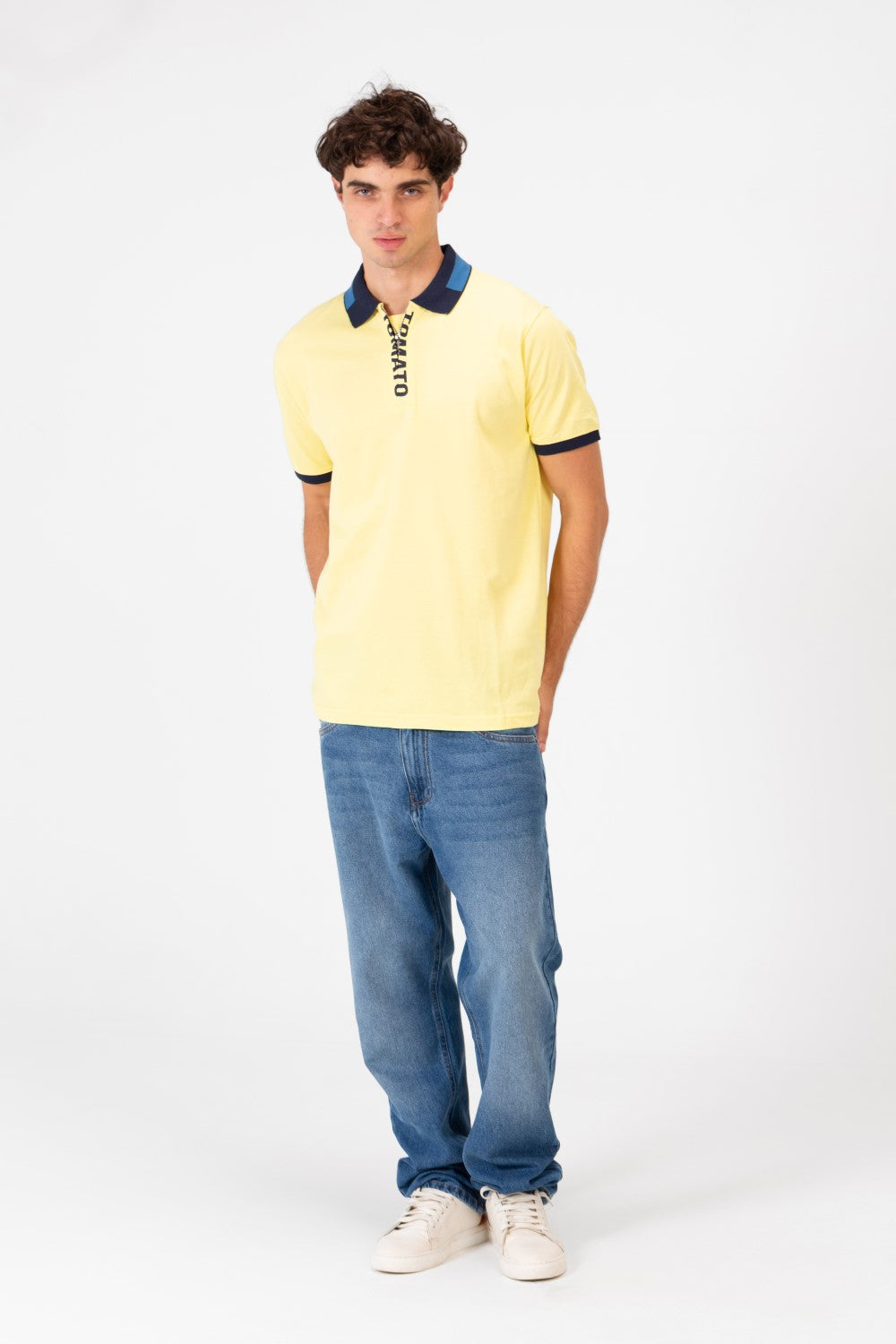 تيشيرت بولو Slim Fit بتصميم حديث عالي الجودة Tomato للرجال