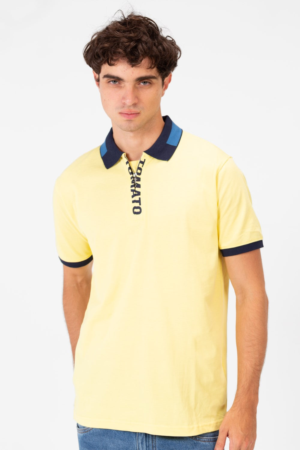 Men's Tomato Slim Fit Polo T-Shirt With High Quality Modern Design