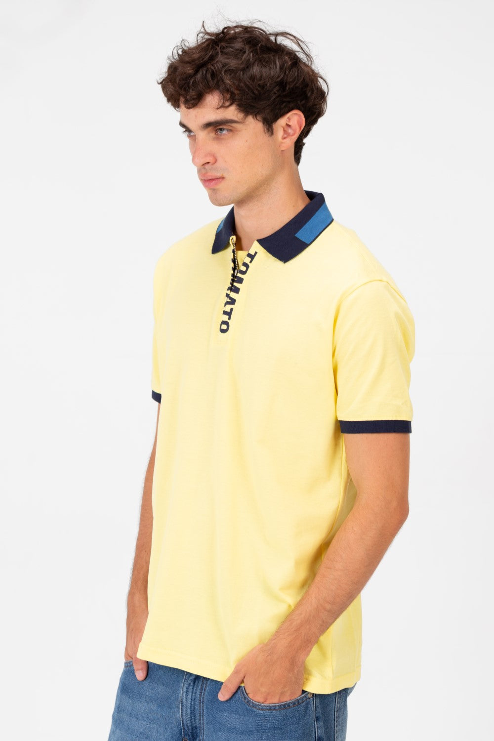 تيشيرت بولو Slim Fit بتصميم حديث عالي الجودة Tomato للرجال