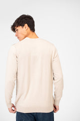 Men's Jakar Sweater Pullover With Round Neck And Sleeves
