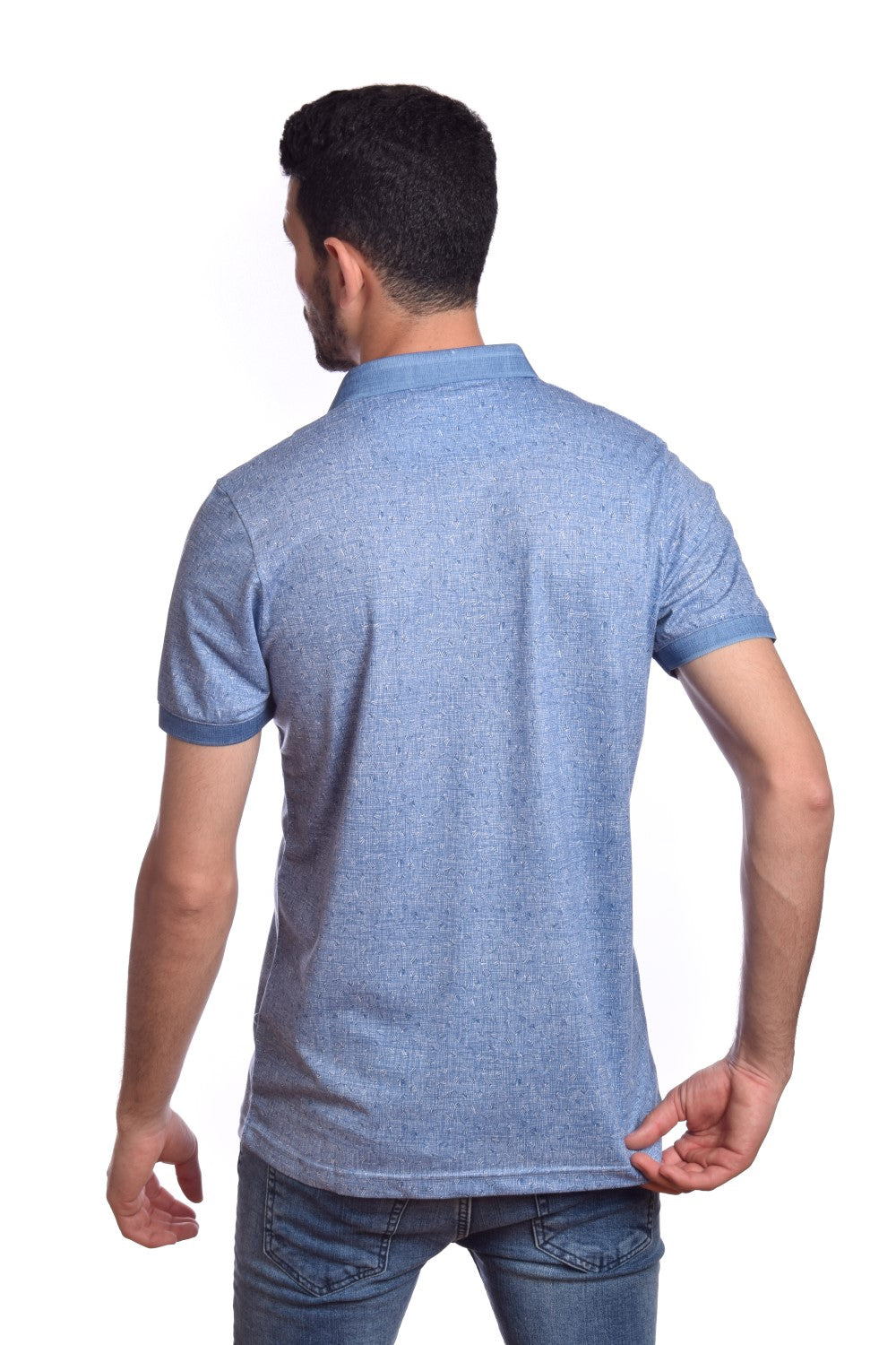 Men's Polo Neck With Short Sleeve Unique Pattern Classic Style T-shirt