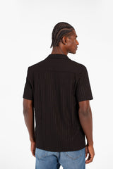 Men's Modern Slim Fit Basic Short Sleeve Mesh Breathable Shirt