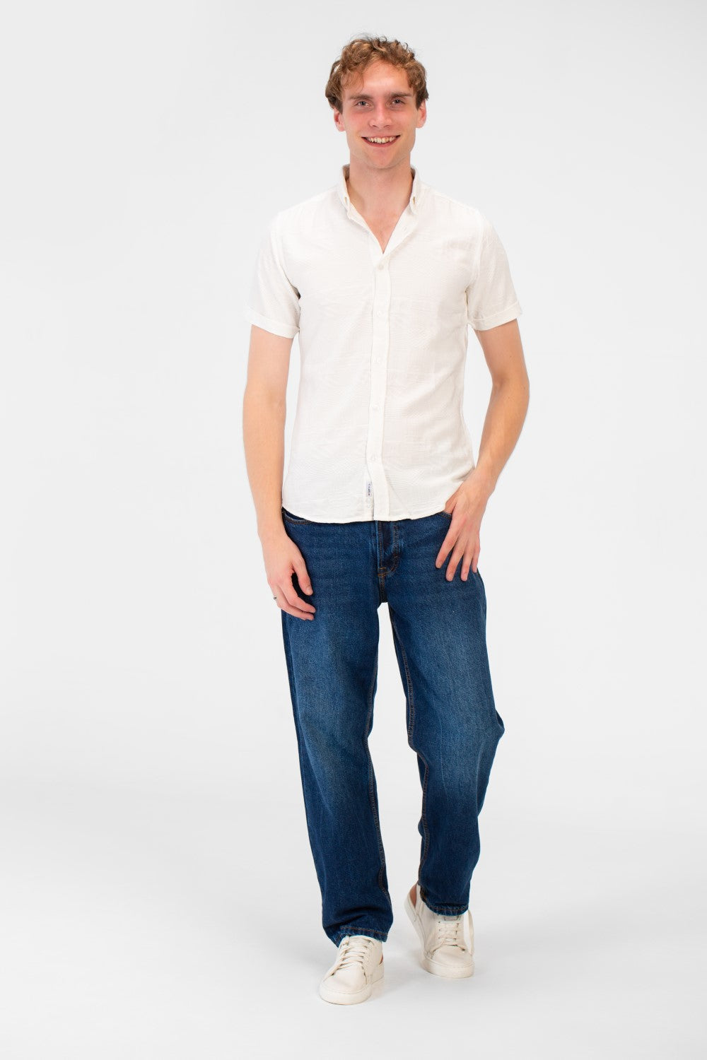 Men's High Quality Basic Half Sleeve Slim Fit Shirt Jakar