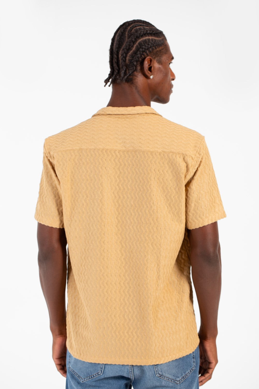 Men's Basic Button Down Short Sleeve Slim Fit Breathable Shirt
