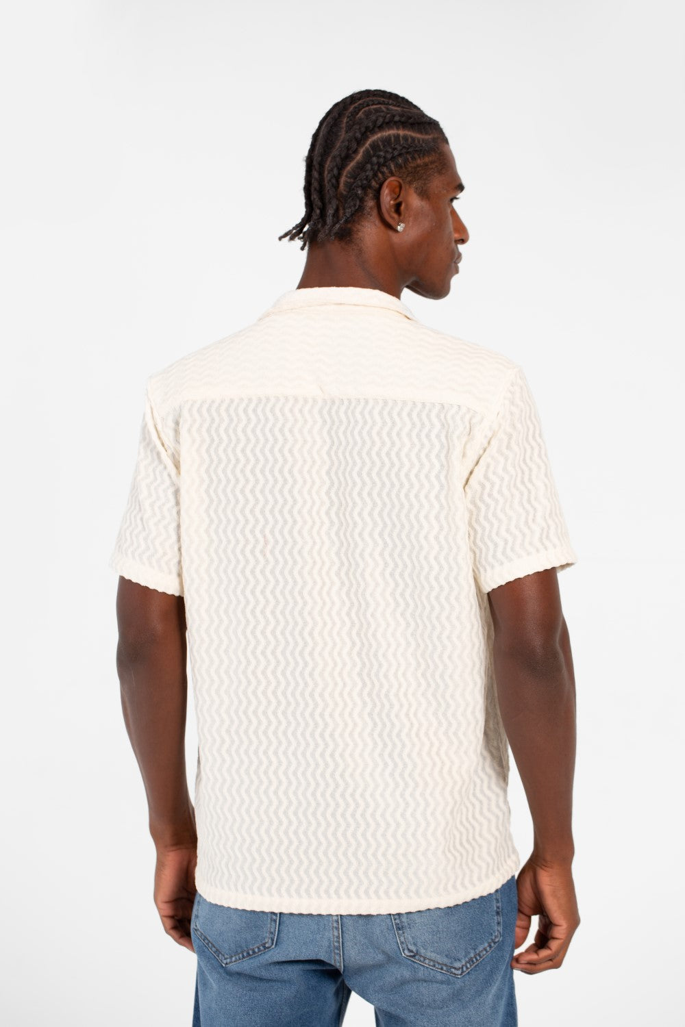 Men's Basic Button Down Short Sleeve Slim Fit Breathable Shirt
