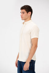 Men's Slim Fit Basic Half Sleeve Shirt