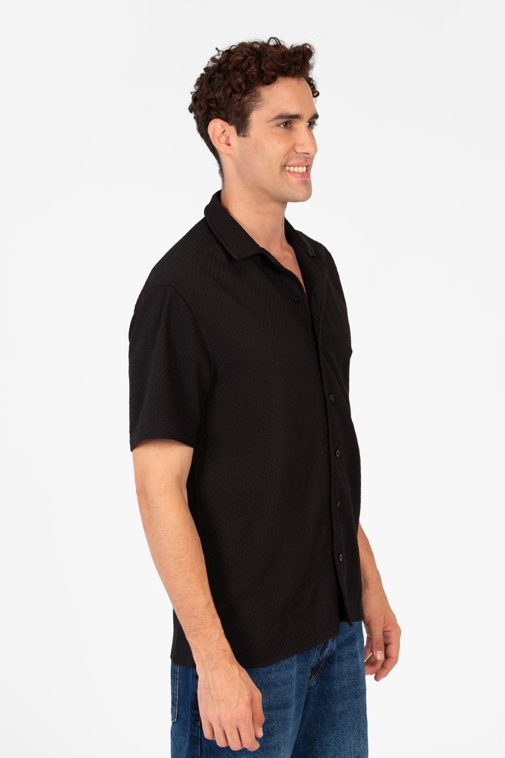 Men's Basic Slim Fit Half Sleeve Shirt