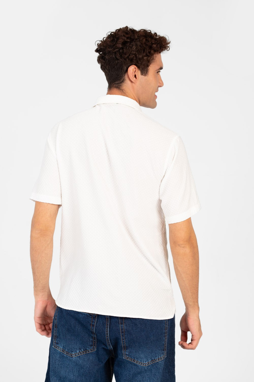Men's Basic Slim Fit Half Sleeve Shirt