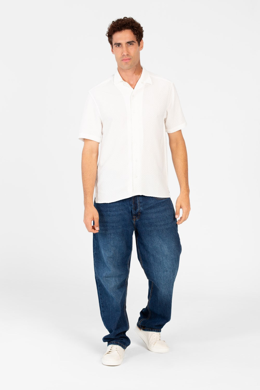 Men's Basic Slim Fit Half Sleeve Shirt