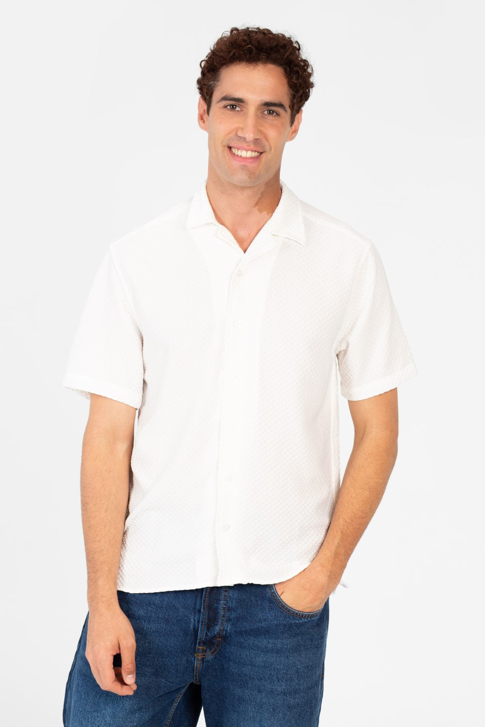 Men's Basic Slim Fit Half Sleeve Shirt