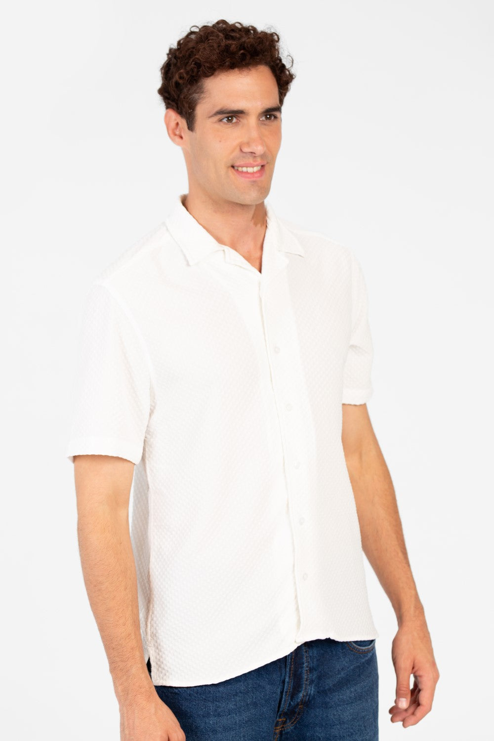 Men's Basic Slim Fit Half Sleeve Shirt