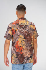 Mens Jakar Half Sleeve Shirt With Front Buttons And Full Print
