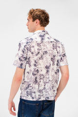 Men's Half Sleeve Slim Fit Jakar Shirt In Distinctive Summer Colors
