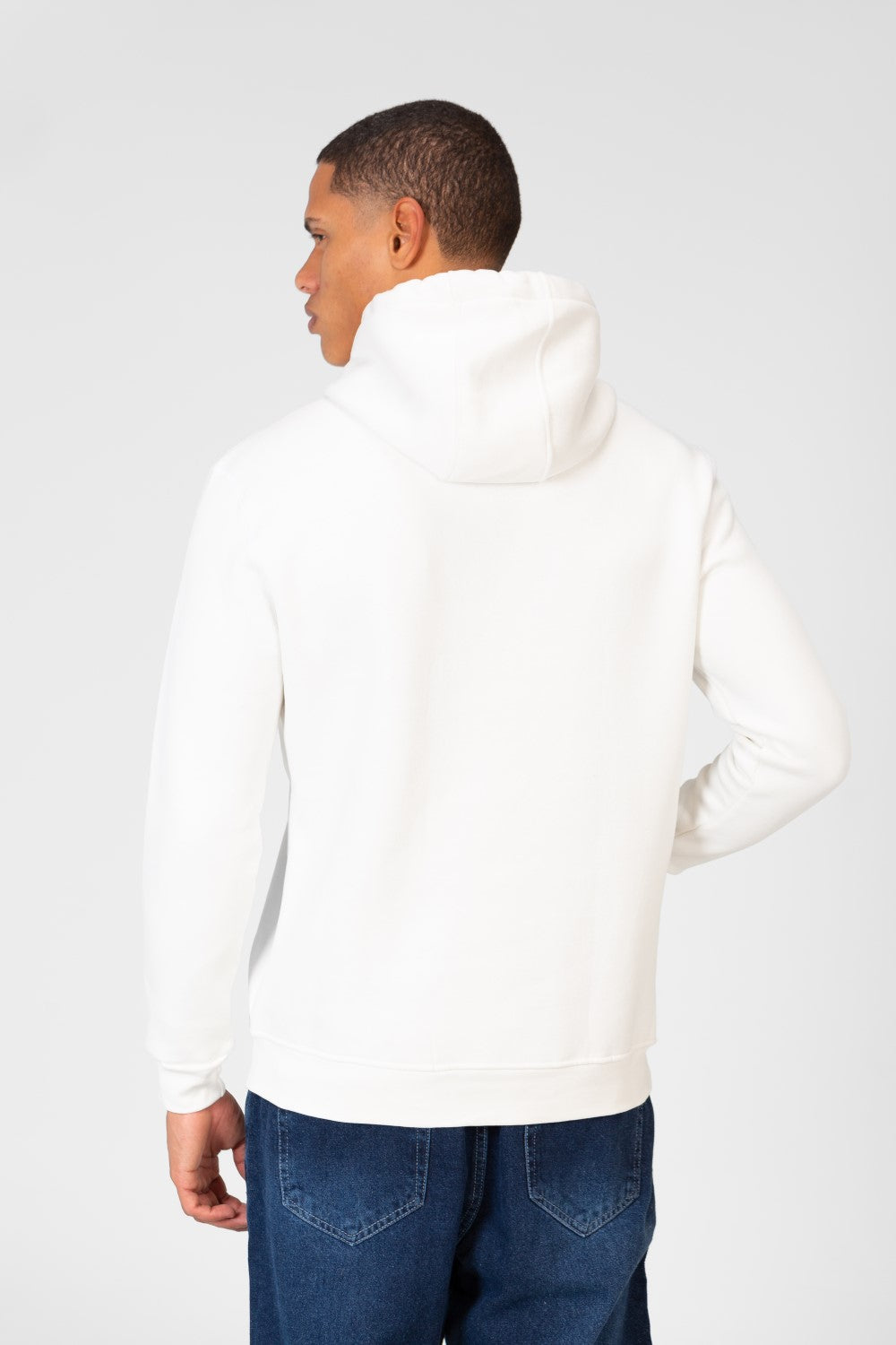 Men's Slim Fit Hoodie Sweatshirt With Text Print 1