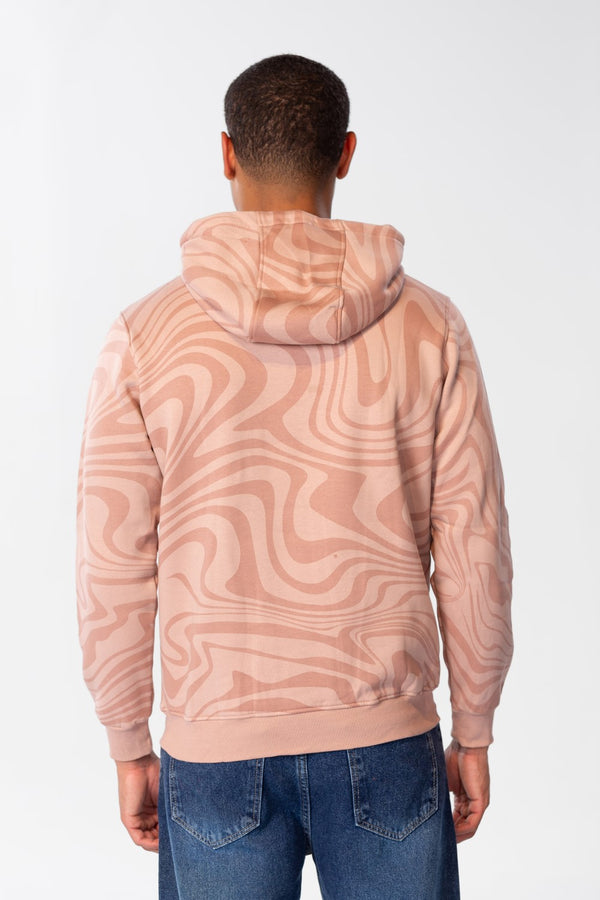 Men's Slim Fit Hoodie Sweatshirt With Full Print