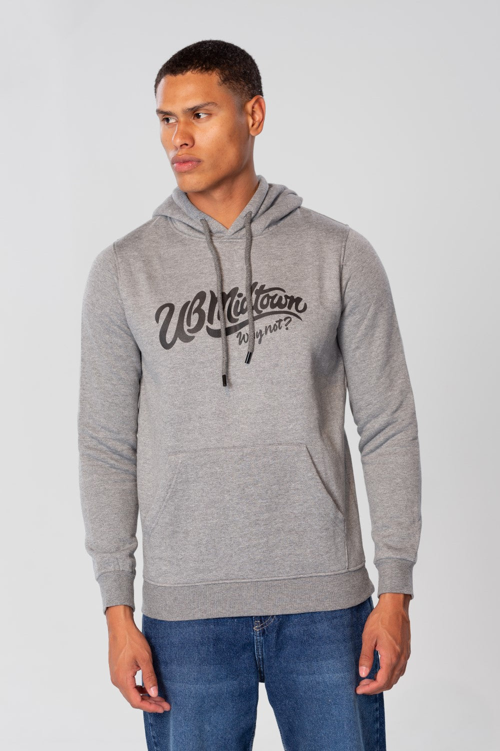 Men's Slim Fit Hoodie With Graphic Print On The Back