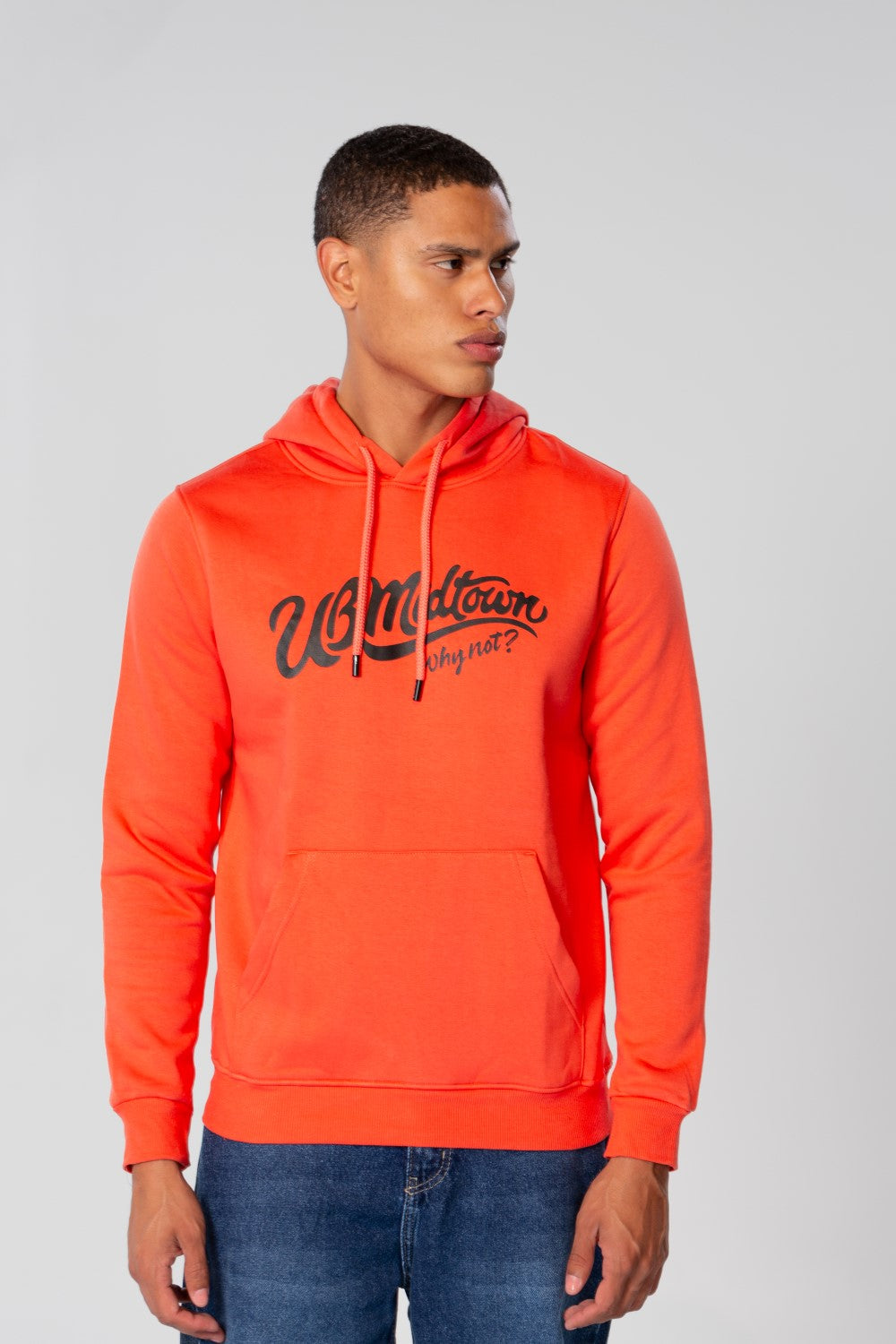 Men's Slim Fit Hoodie With Graphic Print On The Back