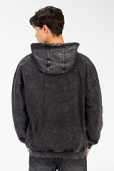 Men's Oversized Washed Hoodie Sweatshirt With Front Pocket