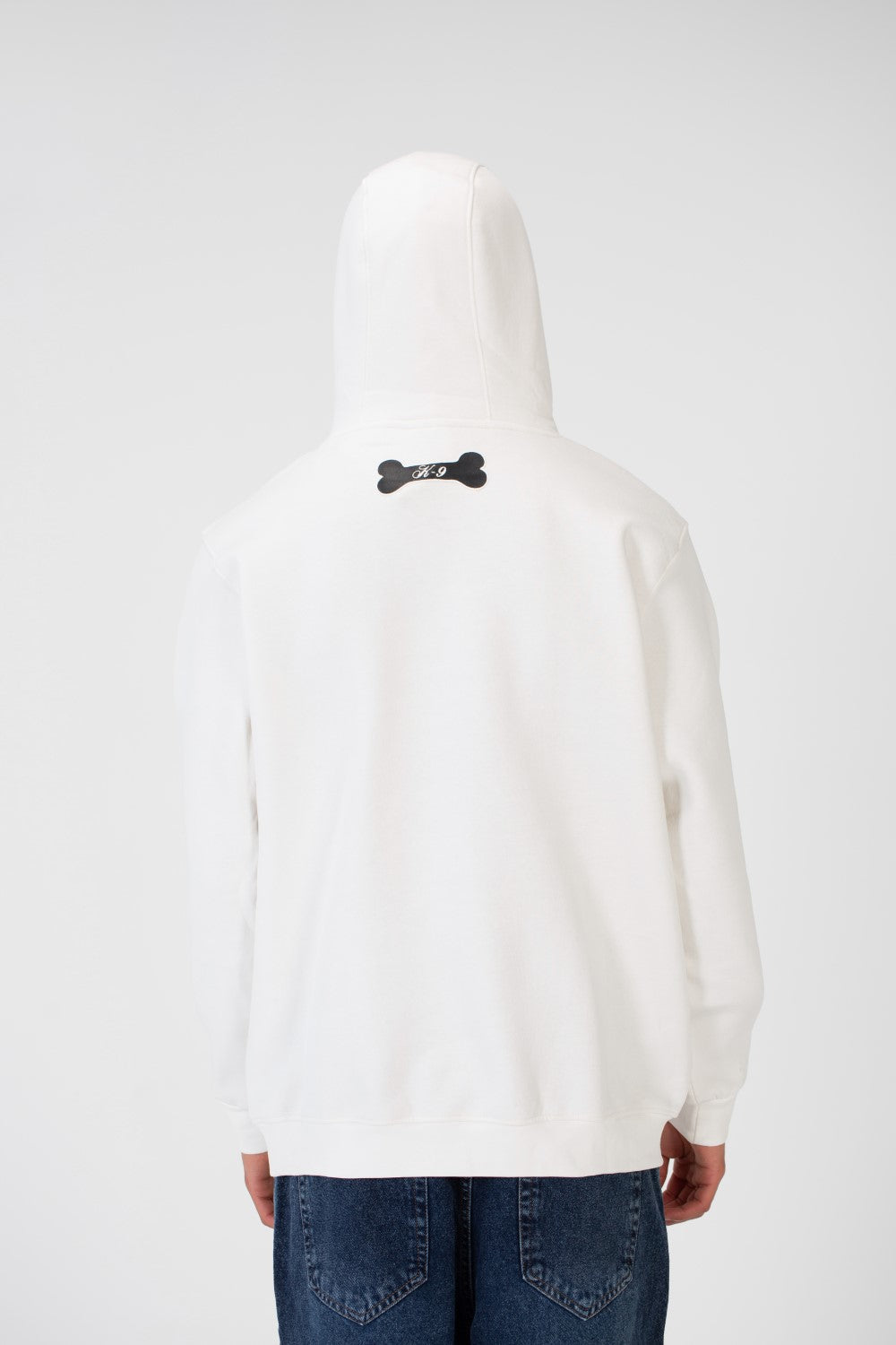 Men's Printed Hooded Sweatshirt With Front Pocket In Melton Material