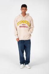 Men's Oversize Sweatshirt Made Of Milton Material With Tomato Print On The Front And Back