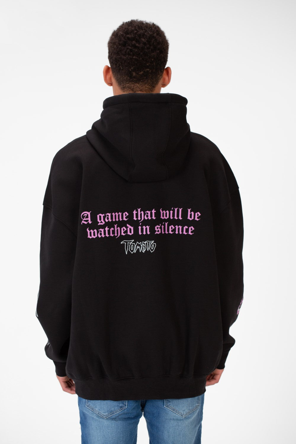 Men's Oversize Hoodie Sweatshirt Printed Melton Material