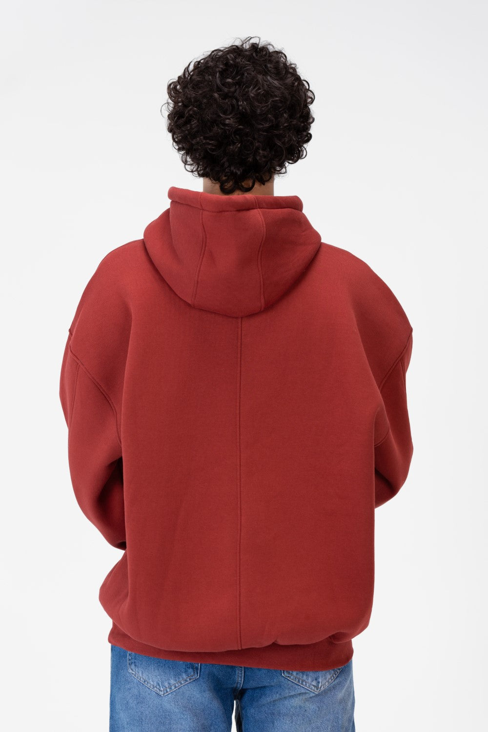 Men's Oversize Hoodie Sweatshirt Melton Material
