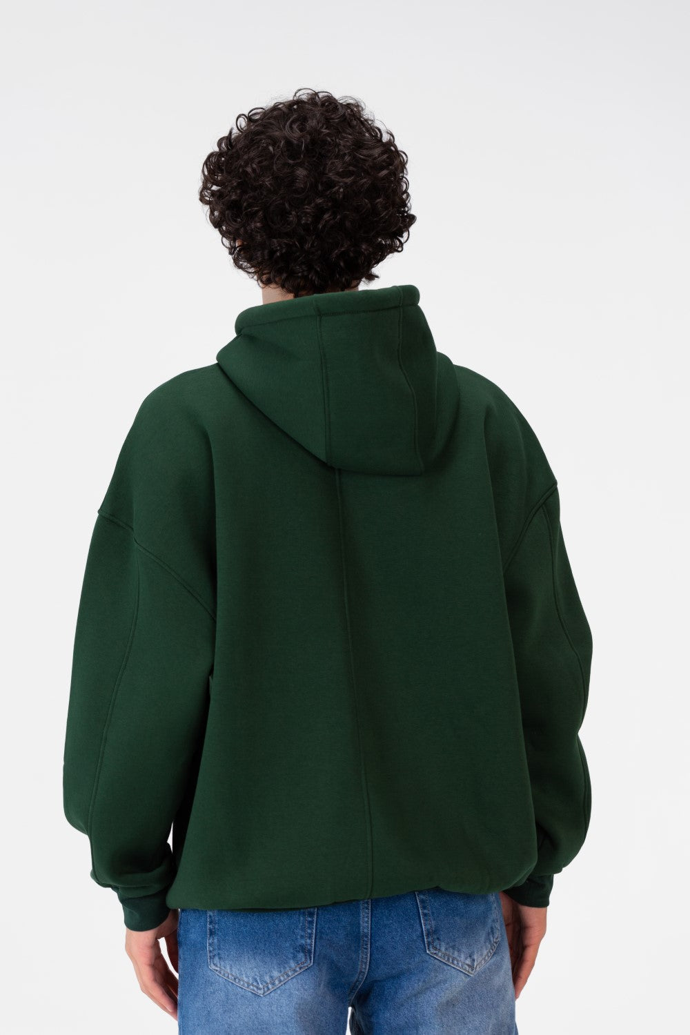 Men's Oversize Hoodie Sweatshirt Melton Material