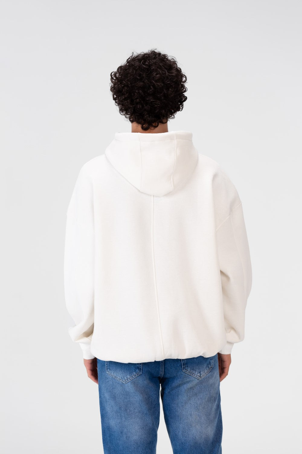 Men's Oversize Hoodie Sweatshirt Melton Material