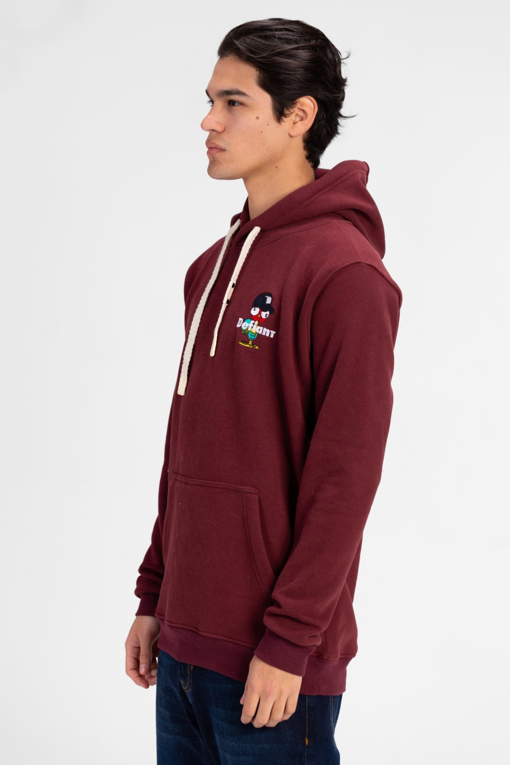 Men's Graphic Print Kangaroo Pocket Hoodie Sweatshirt