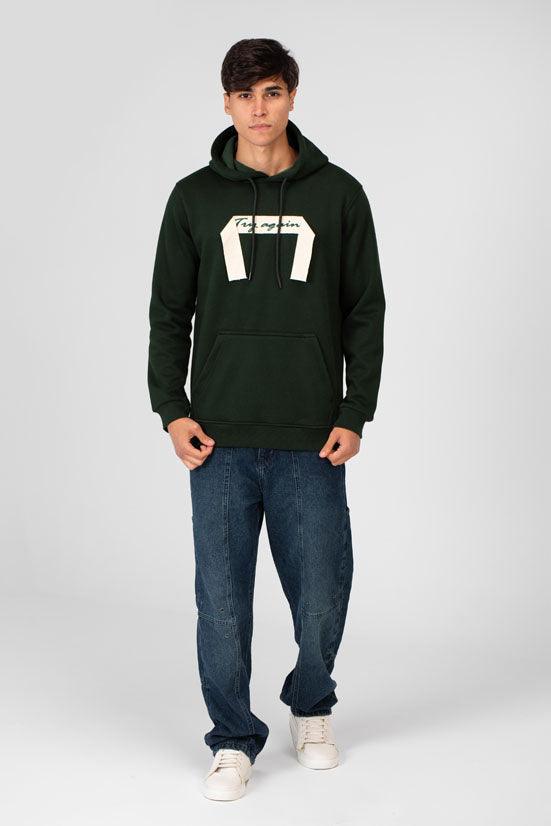 Men's Hoodie With Long Sleeves And A Unique Cut