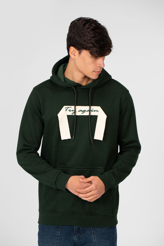 Men's Hoodie With Long Sleeves And A Unique Cut